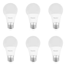 6 Pzs Foco Led Tipo A19 12w Sanelec Luz Blanca Fria 6500k - Sanelec - vista lateral