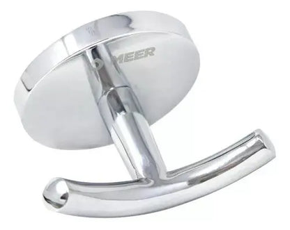 Gancho Doble Para Toalla Cromado Baño Toallero Accesorios Color Plateado - CNX - detalle