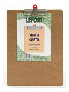 Tabla Sujeta Papeles I-clip Lefort Carta Fibracel - Lefort