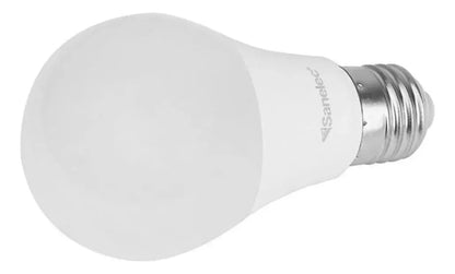 6 Pzs Foco Led Tipo A19 12w Sanelec Luz Blanca Fria 6500k - Sanelec - empaque