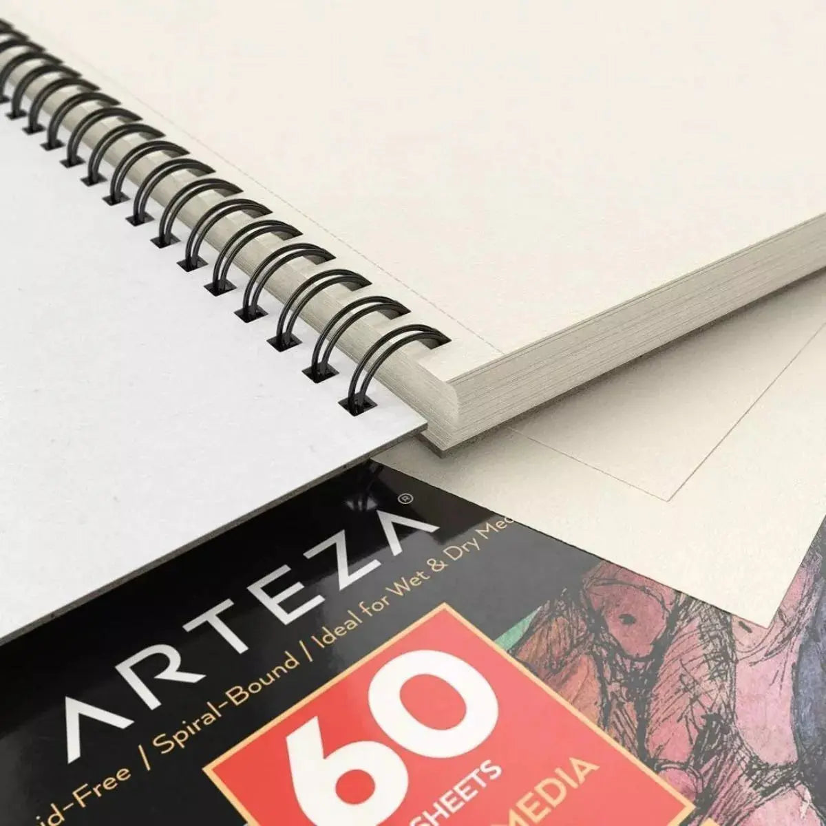 Set 2 Block Mixed Media 28x35.5 60h Cu Microperforado Arteza - Arteza - vista trasera