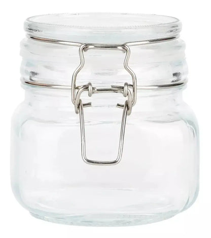 Contenedor Vidrio Hermético Tapa Clip 500 Ml Frasco Brocal - Vittori - detalle