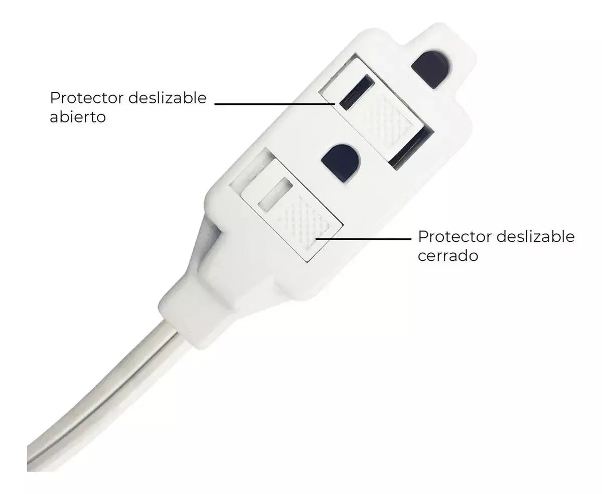 Extensión Con Apagador De Pie Con 3 Contactos Sanelec - Sanelec - accesorios