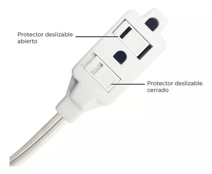 Extensión Con Apagador De Pie Con 3 Contactos Sanelec - Sanelec - accesorios
