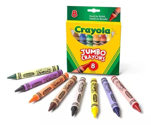 8 Crayones Jumbo Crayola Redondos Escolares Dibujo Colorear - Crayola - empaque