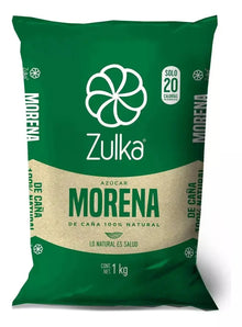 Azucar Morena Zulka 1kg Caña 100% Origen Natural Calidad - KCTS