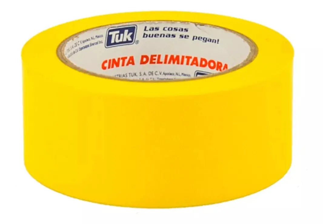 Cinta Delimitadora Areas 340 Tuk Amarillo 76 Mm X 33 M - Tuck