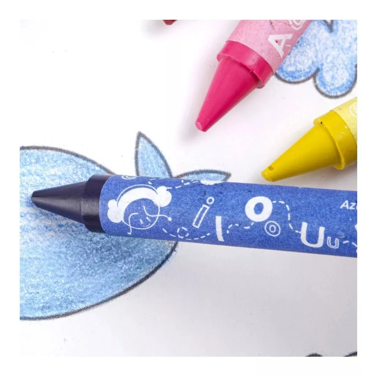 6 Crayones Triangular Jumbo Cera Pelikan Escolar Niños - Pelikan