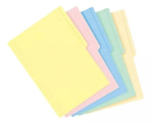 100 Folder Carta Multicolor Eurocolors Arcoiris Pastel - Eurocolors - vista lateral