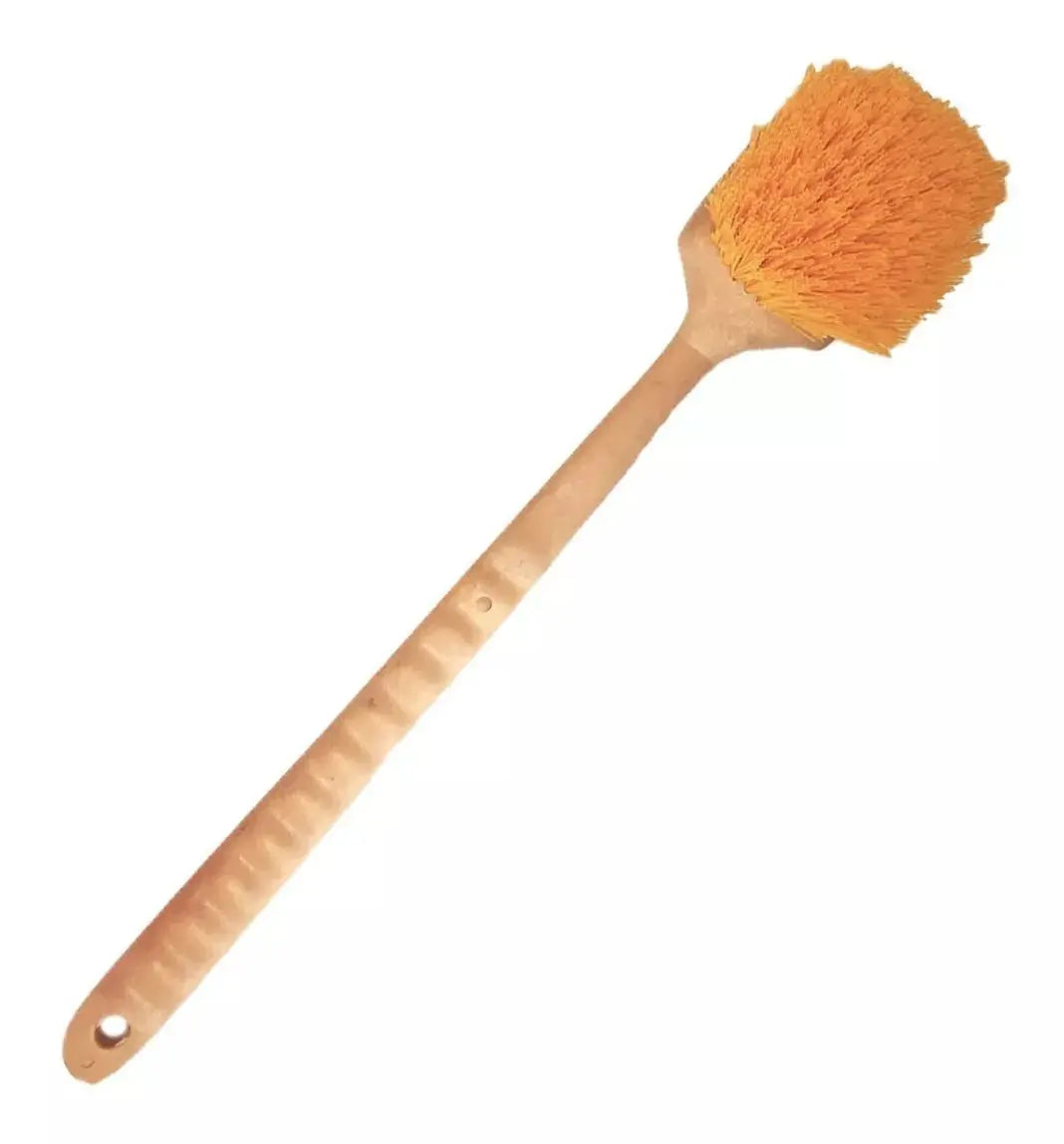 Cepillo Suave Escobeta Polipropileno Plastico Fibra Castor Amarillo - CASTOR - vista lateral