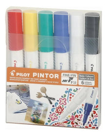 Pilot Pintor Estuche Con 6 Marcadores Creativos, Punto Fino - Pilot - detalle
