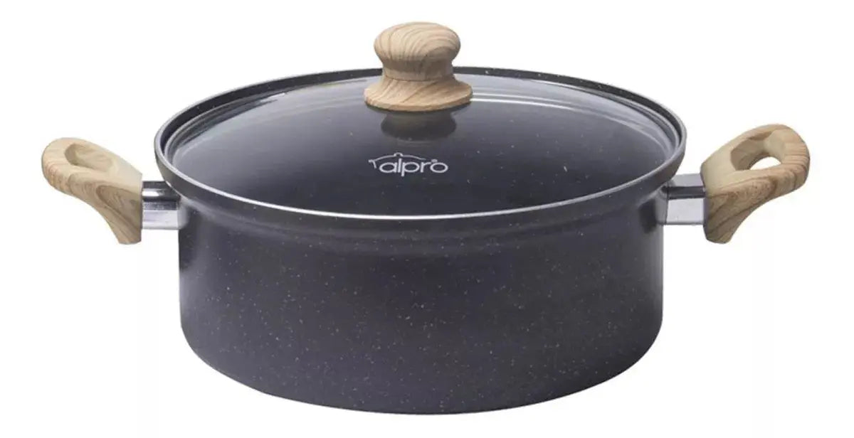 Batería 9 Pzs Alpro Roble Aluminio Nylon Antiadherente - Alpro - vista lateral