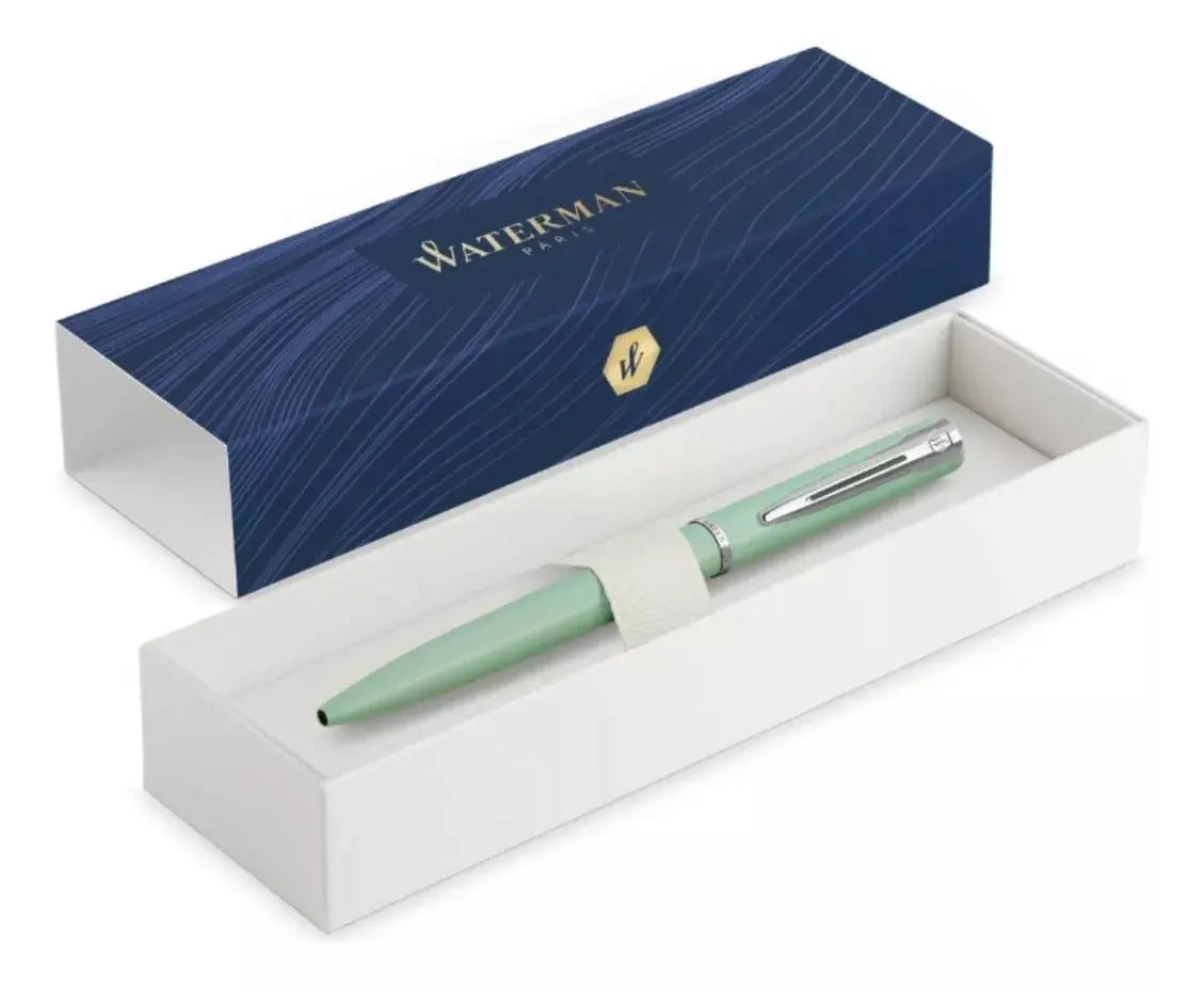 Boligrafo Waterman Allure Verde Pastel Color Tinta Azul - Waterman