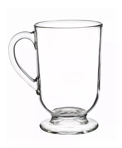 Set 6 Tazas Café Te Asa 300ml Vidrio Capuccino Latte - Vittori - empaque