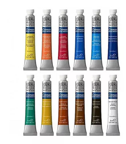 Juego Acuarelas Cotman Winsor & Newton 8ml 12 Tubos - marchante.shop