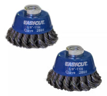 2pz Cepillo Copa Trenzado 2898 Tenazit Limpieza Metales Azul - Austromex