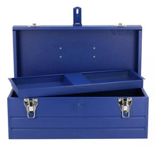 Caja Portaherramientas Metalica Foy Azul 16'' X 7'' X 6'' - Lock - empaque