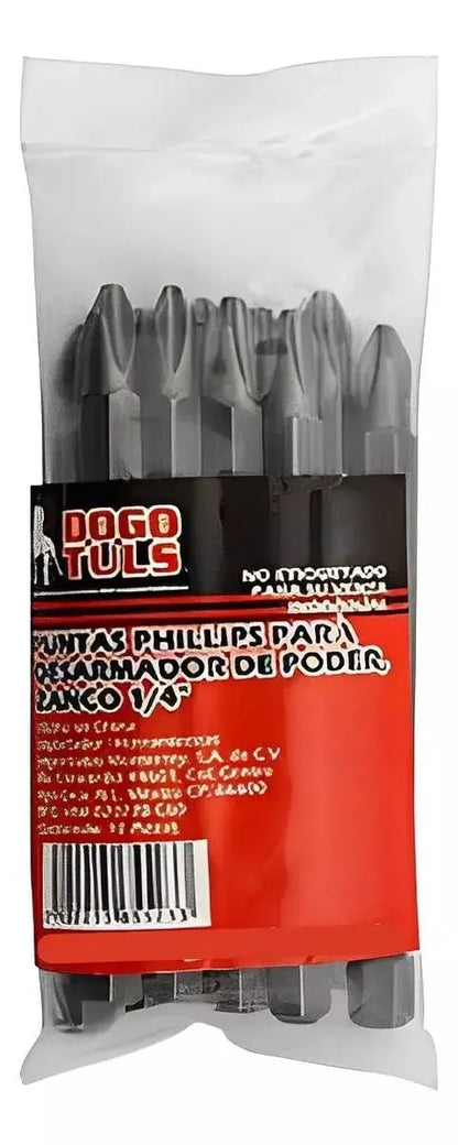 10 Puntas Tipo Phillips Desarmador 75mm Ph 2 Dogotuls - Phillips