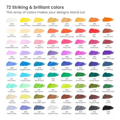 72 Boligrafos Fineliner Inkonic 0.4 Mm Colores Arteza - Coveme - vista lateral