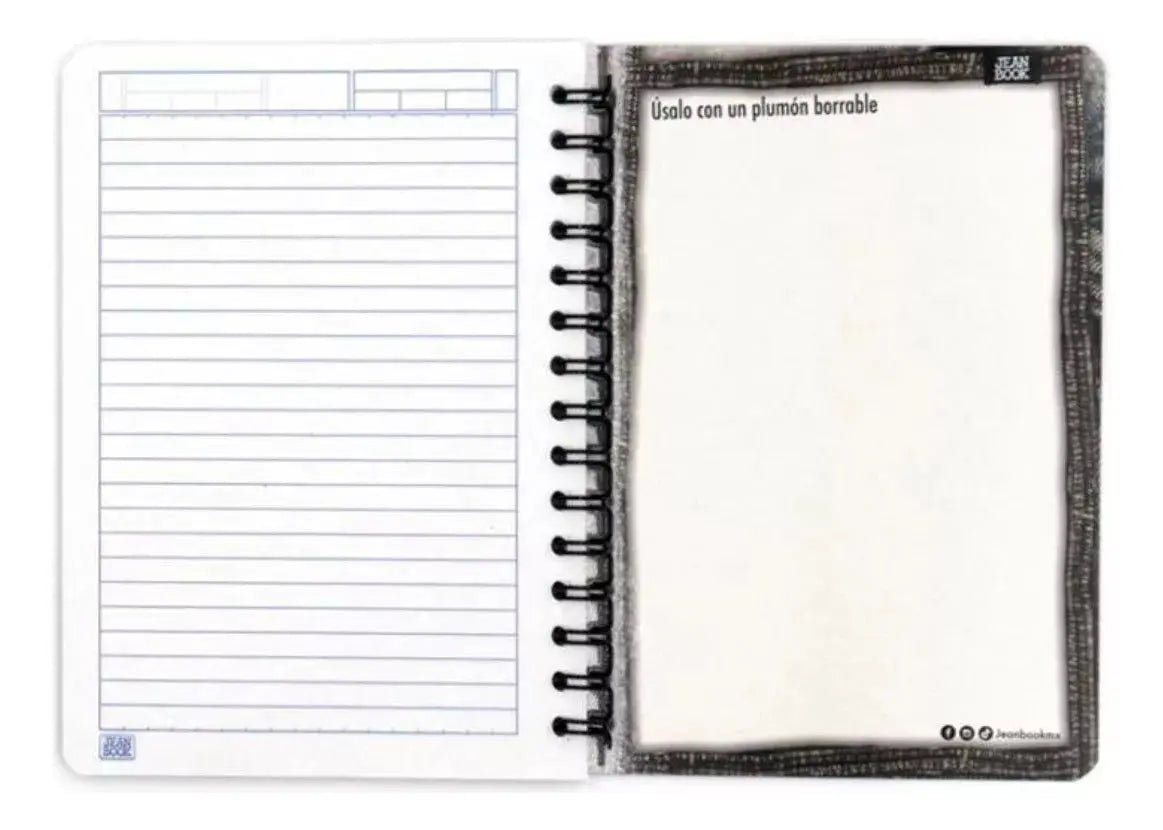 Cuaderno Profesional Doble Espiral Norma Jean Book 100 Hojas - Norma - contenido