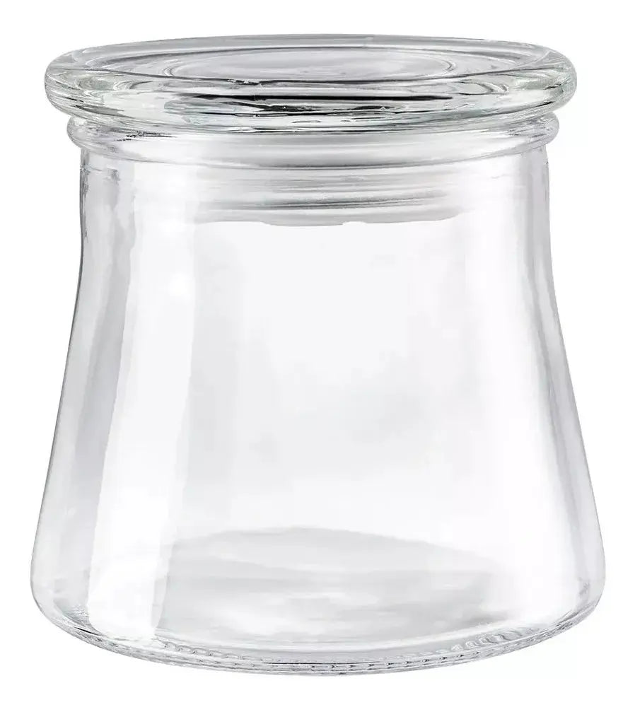 Set De 3 Frascos Especieros Vidrio Con Tapa Organizador - URREA - vista lateral