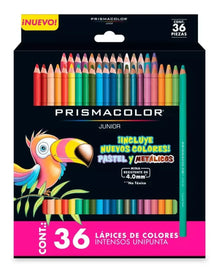 36 Lápices De Colores Redondos Prismacolor Junior Intensos - Prismacolor