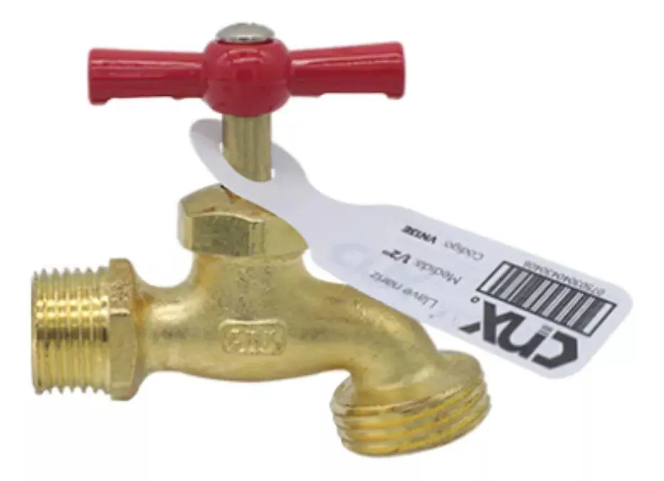Llave Manguera Jardin Cnx Nariz 1/2'' Economica Zinc - CNX - detalle