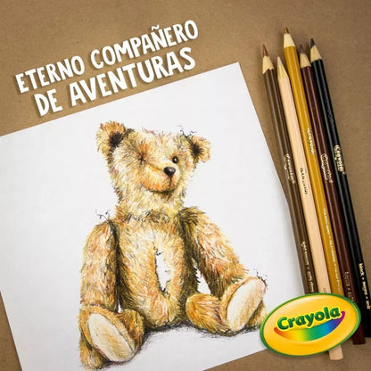 Caja 12 Lapices Colores Redondos + Sacapuntas Dibujo Crayola - Crayola - accesorios