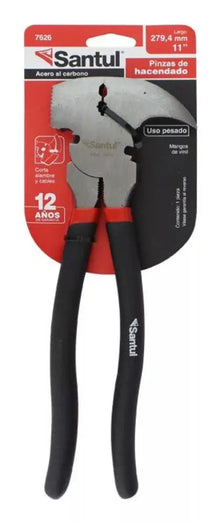 Pinza Profesional Hacendado Santul Acero Al Carbono Largo11 - Santul - detalle