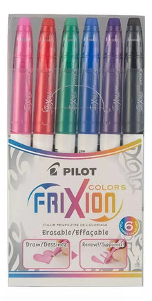 6 Marcadores Frixion Colors Pilot Tinta Borrable Colores - Pilot - vista trasera
