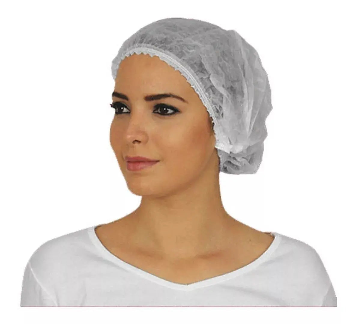 100 Cofia Gorro Plisado Libre Latex Elastico Doble Alyger Amarillo - Alyger - empaque