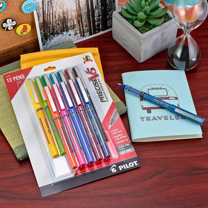 12 Boligrafos Gel Pilot Pen Precise V5 Punto Extrafino 0.5mm - Pilot - detalle