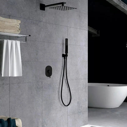 Mezcladora Monomando Regadera Meer Color Negro Mate - CNX - detalle