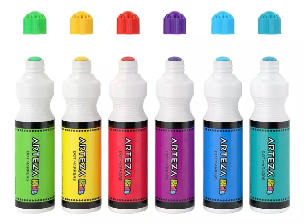 Marcadores De Puntos Niños 75 Ml + Libro Actividades Arteza - Coveme