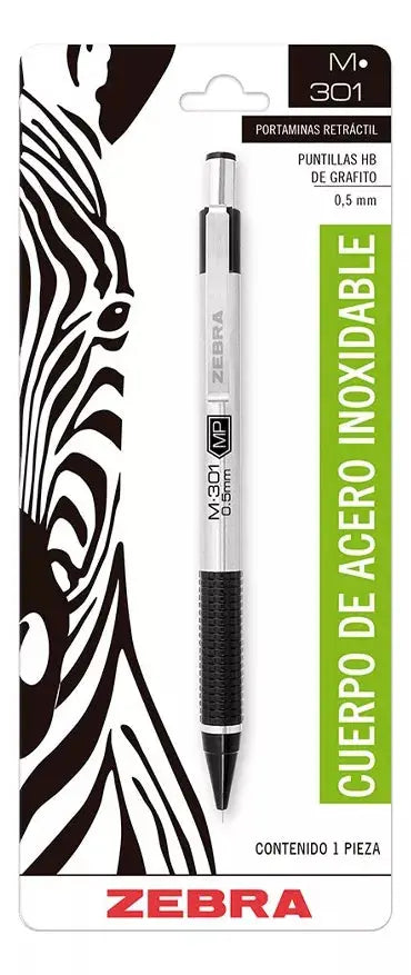 Portaminas Acero Inoxidable Zebra Puntillas Portaminas - Zebra - detalle