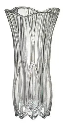 Florero Decorativo Cristal Vidrio Mediano Vintage Jazmin - Vittori - vista trasera