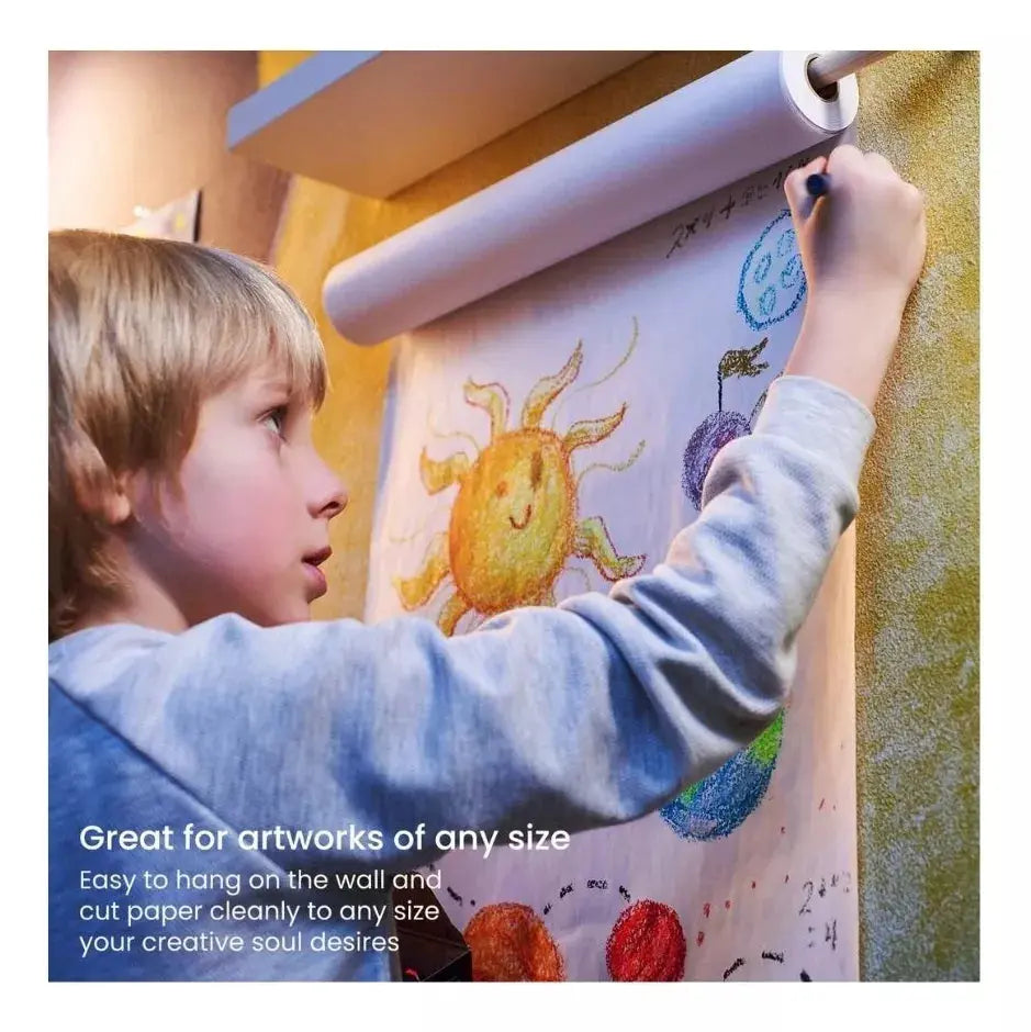Rollo De Papel Para Niños Con Dispensador De Madera Arteza - Coveme - vista lateral