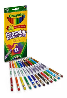 Lápices De Colores Crayola Borrables Fácil Borrado 12 Piezas - Crayola - accesorios