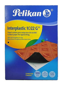 100 Hojas Papel Carbón 1022g Carta Pelikan Interplastic - Pelikan