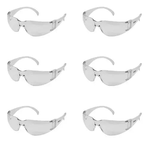 6 Piezas Lentes Seguridad Foy Transparentes Policarbonato - Lock