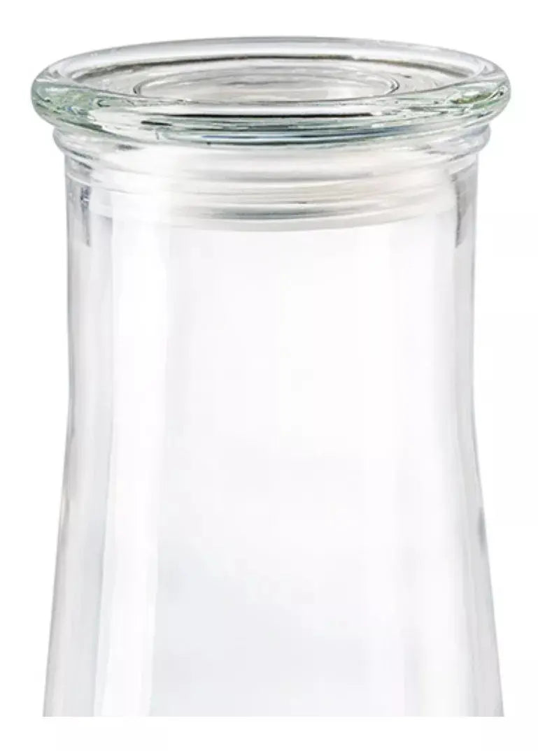 Envase Brocal Tapa Contenedor Frasco Vidrio Cristal 1.2 Lt - Vittori - empaque