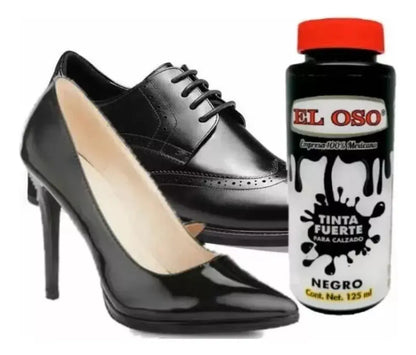 Tinta Zapatos Pintura El Oso Limpieza Artículos Piel 125 Ml - El oso - vista lateral