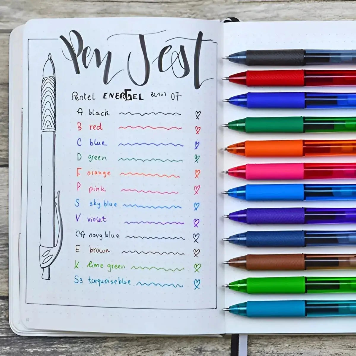 2 Bolígrafos Pentel Energel-x Bl107 Tinta Gel Líquida 0.7mm - Pentel - detalle