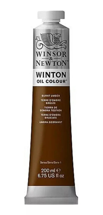 Pintura Oleo Winsor & Newton Winton 200ml Colores A Escoger Sombra Tostada No 3 - Winsor and Newton