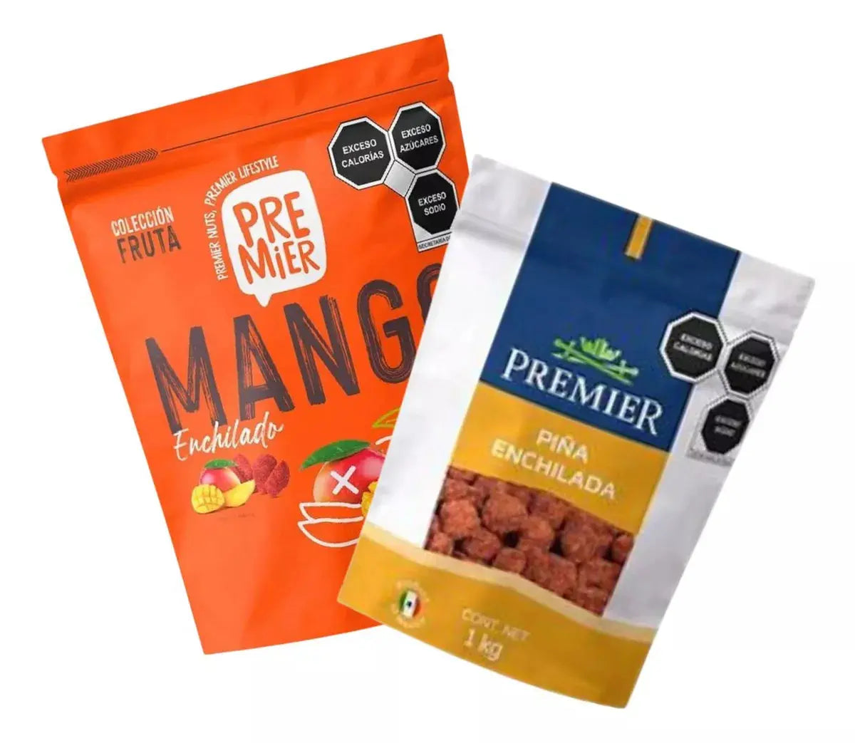 Pack Piña Y Mango Enchilado Premier 1 Kg Cada Uno - Premier