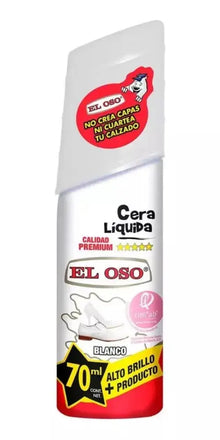 Cera Líquida Calzado El Oso Color Blanco 70ml Limpieza - El oso