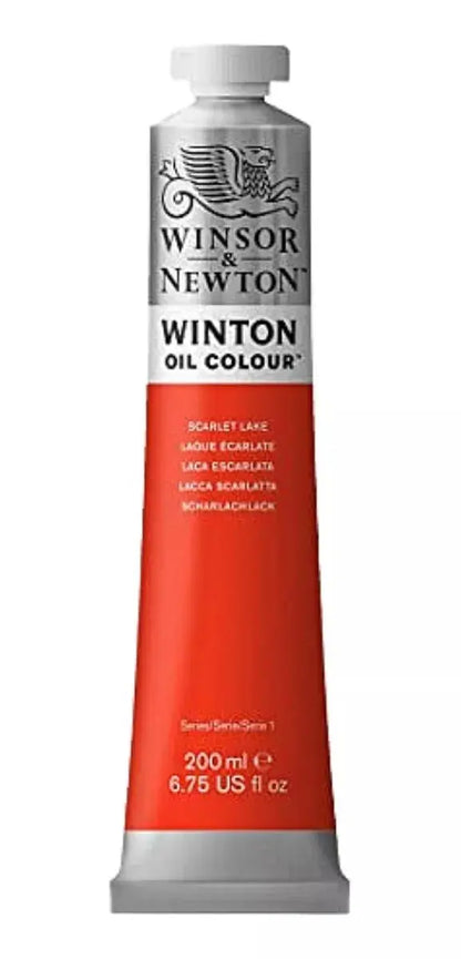 Pintura Oleo Winsor & Newton Winton 200ml Colores A Escoger Rojo Cadmio No 5 - Winsor and Newton