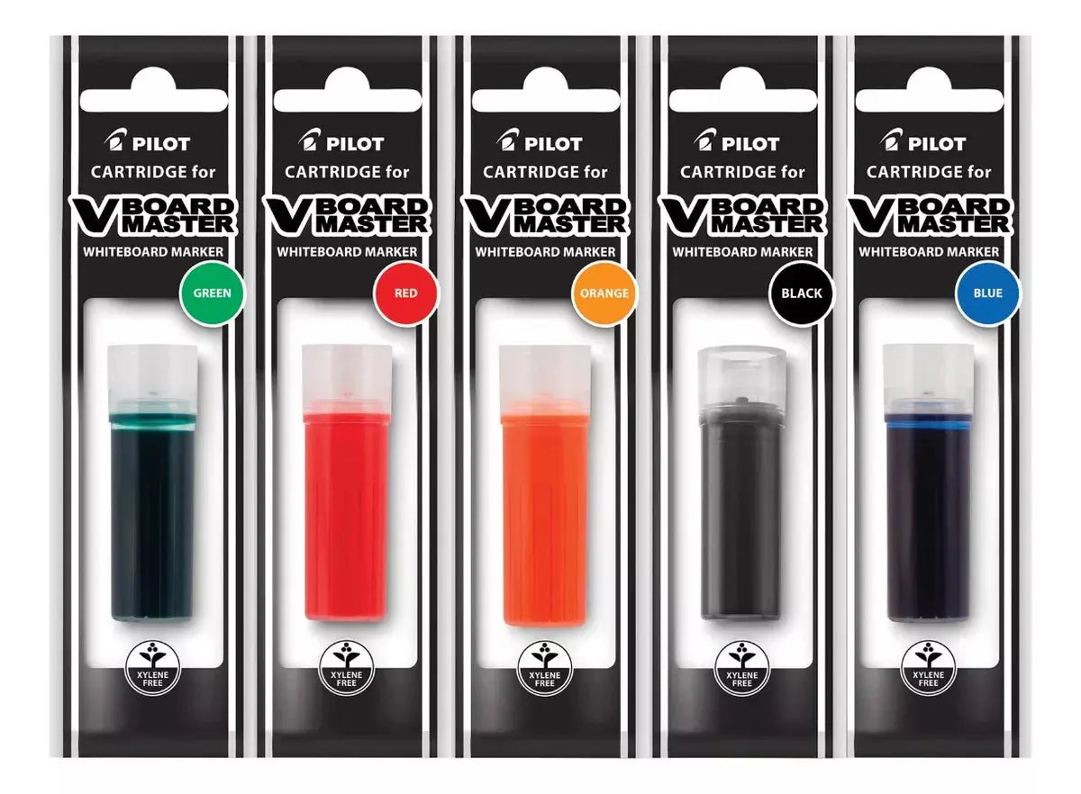 5 Cartuchos Repuestos Tinta Marcador Pizarron Pilot V Board - Pilot - detalle