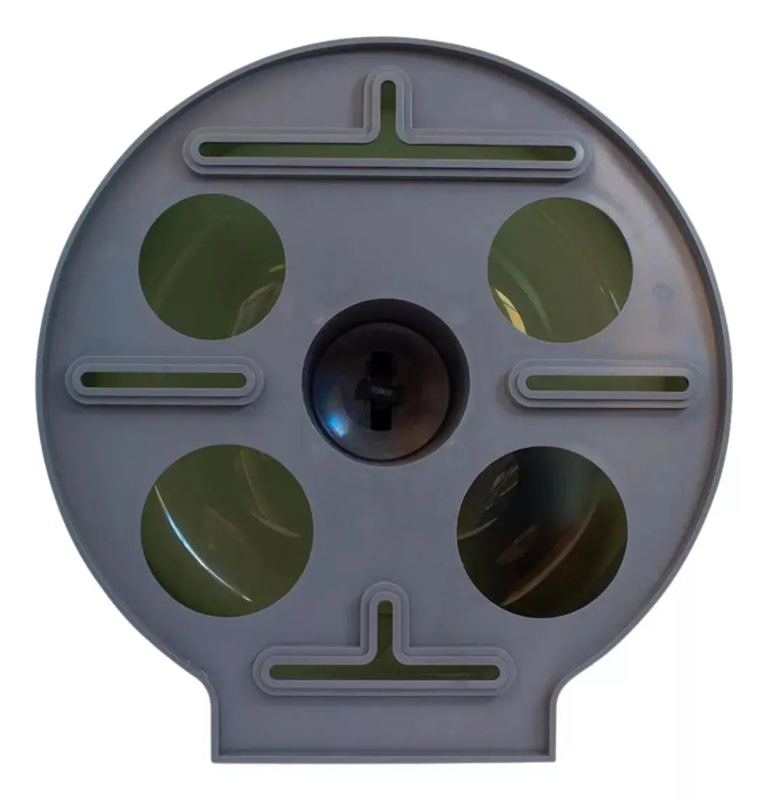 Despachador Papel Junior Humo Uso Rudo Industrial - Oval - vista trasera