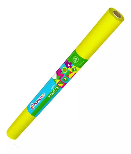 Papel America Amarillo Euromac 70cm X 5 Mt - Euromac - vista lateral